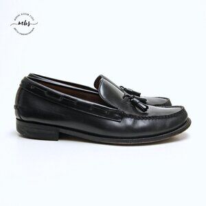 Regal Patent Leather Tassel Loafers in Black Men Size 8.5 Wide‎